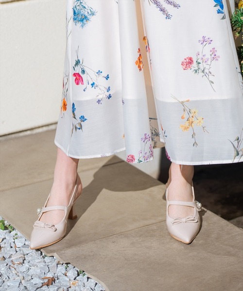 WILLSELECTION（ウィルセレクション）の「スリングバックリボンパンプス（パンプス・レディース・ブラック/ベージュ・M/L）」の11枚目の写真