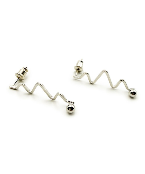 CARROLL(キャロル)の「CARROLL キャロル カーディオグラムシェイプキャッチピアス(ピアス(両耳用)・レディース・シルバー・FREE)」の1枚目の写真