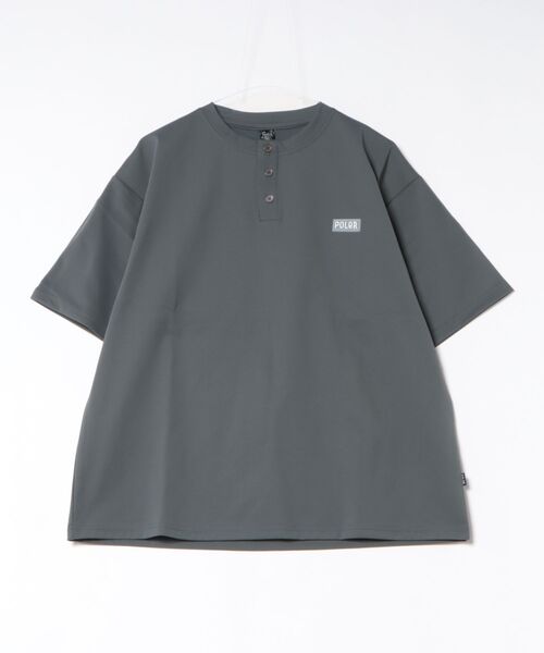 POLeR(ポーラー)の「【ムラサキスポーツ限定】POLER/ポーラー 半袖 Tシャツ 水陸両用 FURRY FONT DRY HENLEY TEE 269MCV0037(Tシャツ/カットソー・メンズ・ベージュ/チャコール/ブラック・M/XL/L)」の14枚目の写真