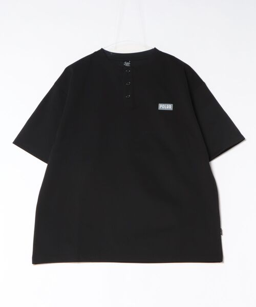 POLeR(ポーラー)の「【ムラサキスポーツ限定】POLER/ポーラー 半袖 Tシャツ 水陸両用 FURRY FONT DRY HENLEY TEE 269MCV0037(Tシャツ/カットソー・メンズ・ベージュ/チャコール/ブラック・M/XL/L)」の9枚目の写真