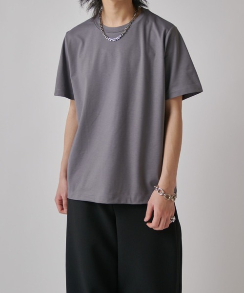 Lui's(ルイス)の「SHINE ベーシックTシャツ(Tシャツ/カットソー・メンズ・ブラック/グレー/チャコールグレー/ホワイト・S/M)」の4枚目の写真