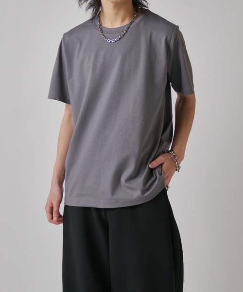 Lui's(ルイス)の「SHINE ベーシックTシャツ(Tシャツ/カットソー・メンズ・ブラック/グレー/チャコールグレー/ホワイト・S/M)」の19枚目の写真