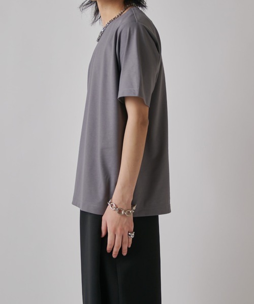 Lui's(ルイス)の「SHINE ベーシックTシャツ(Tシャツ/カットソー・メンズ・ブラック/グレー/チャコールグレー/ホワイト・S/M)」の21枚目の写真