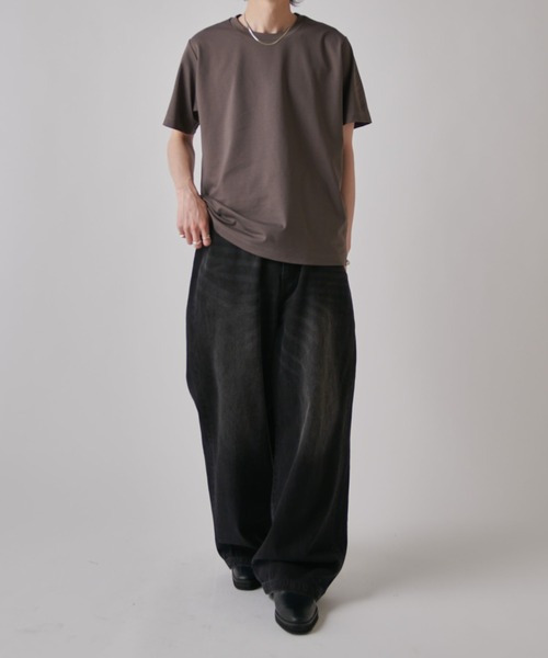 Lui's(ルイス)の「SHINE ベーシックTシャツ(Tシャツ/カットソー・メンズ・ブラック/グレー/チャコールグレー/ホワイト・S/M)」の18枚目の写真