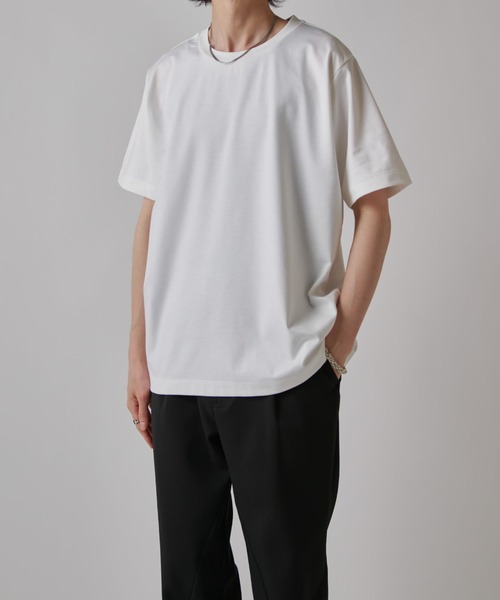 Lui's(ルイス)の「SHINE ベーシックTシャツ(Tシャツ/カットソー・メンズ・ブラック/グレー/チャコールグレー/ホワイト・S/M)」の6枚目の写真
