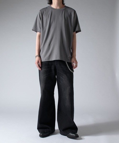 Lui's(ルイス)の「SHINE ベーシックTシャツ(Tシャツ/カットソー・メンズ・ブラック/グレー/チャコールグレー/ホワイト・S/M)」の10枚目の写真