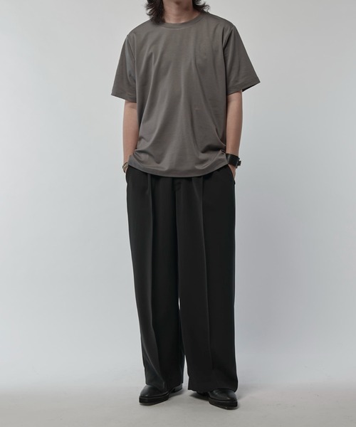 Lui's(ルイス)の「SHINE ベーシックTシャツ(Tシャツ/カットソー・メンズ・ブラック/グレー/チャコールグレー/ホワイト・S/M)」の11枚目の写真