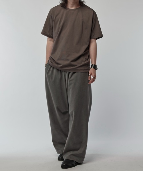 Lui's(ルイス)の「SHINE ベーシックTシャツ(Tシャツ/カットソー・メンズ・ブラック/グレー/チャコールグレー/ホワイト・S/M)」の13枚目の写真