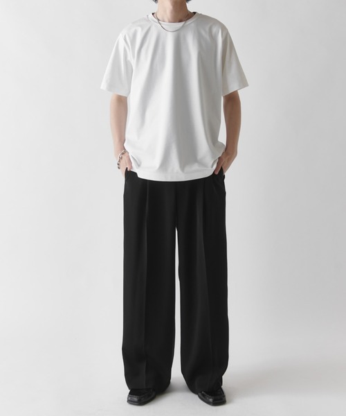 Lui's(ルイス)の「SHINE ベーシックTシャツ(Tシャツ/カットソー・メンズ・ブラック/グレー/チャコールグレー/ホワイト・S/M)」の19枚目の写真