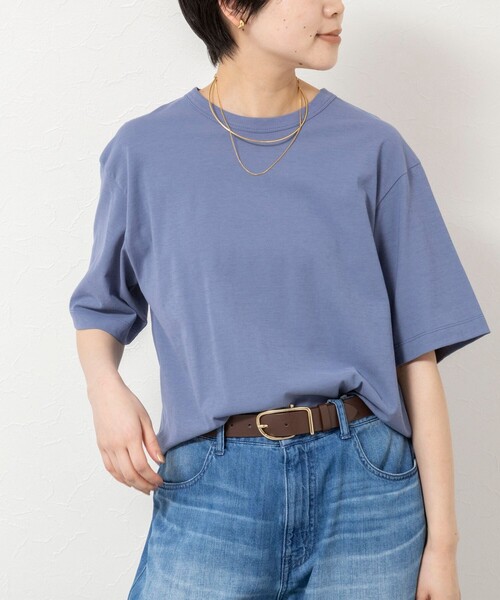NOLLEY’S(ノーリーズ)の「ウォッシャブルヴィンテージTシャツ(Tシャツ/カットソー・レディース・ライトグレー/ホワイト/グレイッシュブルー/ブラック・FREE)」の4枚目の写真