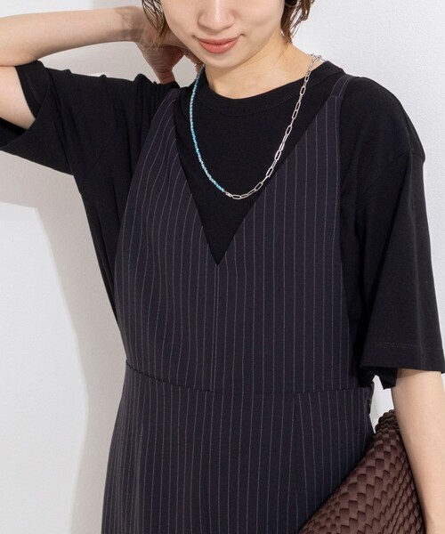 NOLLEY’S(ノーリーズ)の「ウォッシャブルヴィンテージTシャツ(Tシャツ/カットソー・レディース・ライトグレー/ホワイト/グレイッシュブルー/ブラック・FREE)」の2枚目の写真