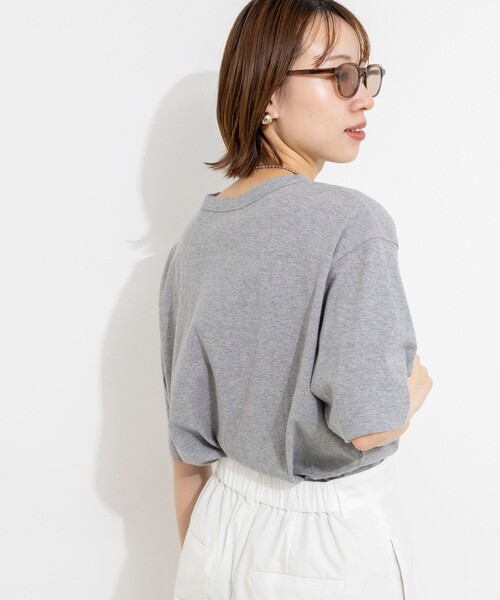 NOLLEY’S(ノーリーズ)の「ウォッシャブルヴィンテージTシャツ(Tシャツ/カットソー・レディース・ライトグレー/ホワイト/グレイッシュブルー/ブラック・FREE)」の9枚目の写真
