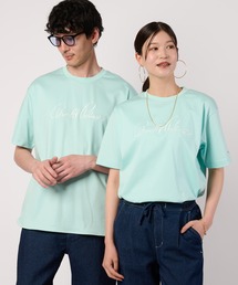シェア ハンドメイド刺繍 ラウンドヘム Tシャツ