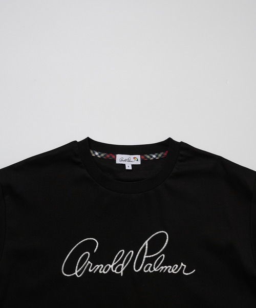 Arnold Palmer(アーノルドパーマー)の「シェア ハンドメイド刺繍 ラウンドヘム Tシャツ(Tシャツ/カットソー・レディース・ホワイト/ブラック/ミント・LL/M/S/XS/L)」の19枚目の写真