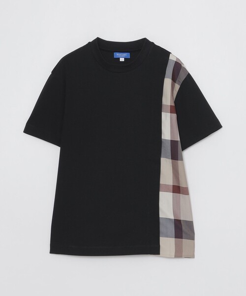 BLUE LABEL CRESTBRIDGE(ブルーレーベルクレストブリッジ)の「【一部店舗限定】コンパクトスムースパーシャルチェックTシャツ(Tシャツ/カットソー・レディース・ブラック/オフホワイト/ブルー・40/38)」の13枚目の写真