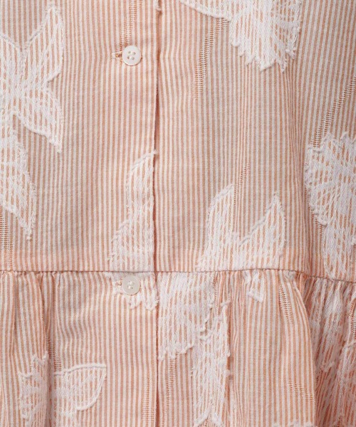niko and...(ニコアンド)の「アソートジャガード2WAYブラウス(シャツ/ブラウス・レディース・オフホワイト/ブルー/オレンジ/ブラウン・MEDIUM/LARGE)」の9枚目の写真