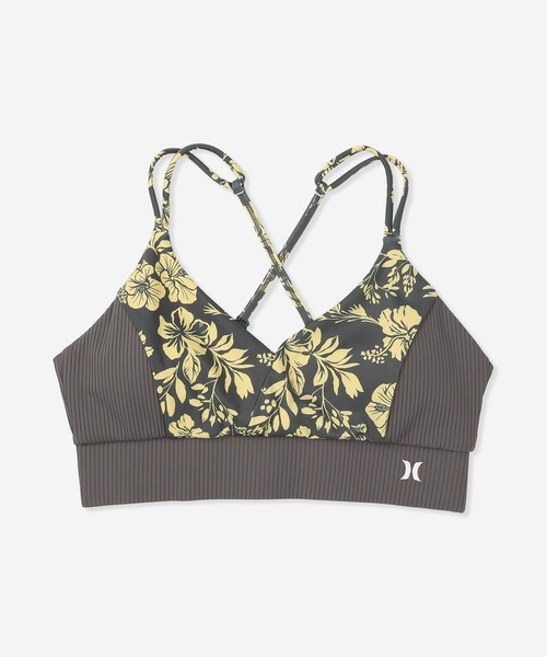 Hurley （ハーレー）の「【Hurley:ハーレー】レディーススイムウェアトップス　水着　取り外し可能パッド付　RIB SWITCHING SWIMWEAR TOP（水着・レディース・カーキブラウン/ブラック/ブルーグレー/ブラック系その他・LARGE/MEDIUM/SMALL）」の4枚目の写真