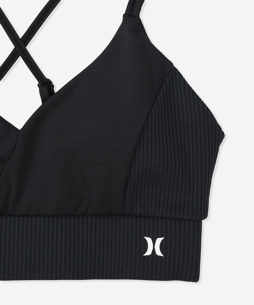 Hurley （ハーレー）の「【Hurley:ハーレー】レディーススイムウェアトップス　水着　取り外し可能パッド付　RIB SWITCHING SWIMWEAR TOP（水着・レディース・カーキブラウン/ブラック/ブルーグレー/ブラック系その他・LARGE/MEDIUM/SMALL）」の6枚目の写真