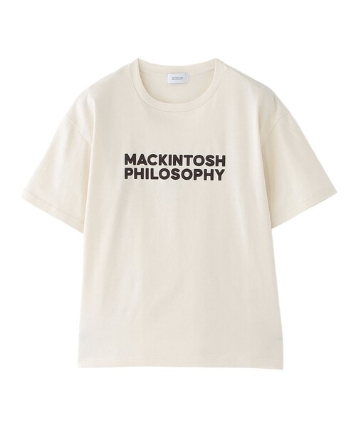 MACKINTOSH PHILOSOPHY（ﾏｯｷﾝﾄｯｼｭ ﾌｨﾛｿﾌｨｰ）の「【WEB&一部店舗限定】フロッキーロゴTシャツ（Tシャツ/カットソー・レディース・ブラウン系その他4/ダークネイビー/ホワイト系その他/オフホワイト・38）」の2枚目の写真