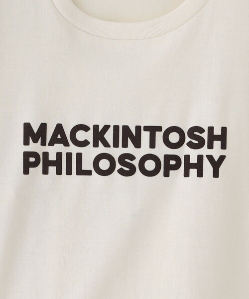 MACKINTOSH PHILOSOPHY（ﾏｯｷﾝﾄｯｼｭ ﾌｨﾛｿﾌｨｰ）の「【WEB&一部店舗限定】フロッキーロゴTシャツ（Tシャツ/カットソー・レディース・ブラウン系その他4/ダークネイビー/ホワイト系その他/オフホワイト・38）」の9枚目の写真