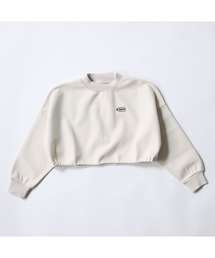 repipi armario（レピピ アルマリオ）の「repipi armario レピピアルマリオ クルーネックスウェット ショート丈 ドローコード（スウェット）」