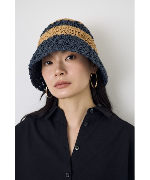 AZUL by moussy(アズールバイマウジー)の「ペーパーハット(ハット・レディース・ベージュ/ベージュ系その他・FREE)」の12枚目の写真