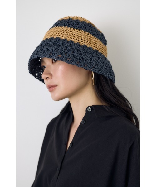 AZUL by moussy(アズールバイマウジー)の「ペーパーハット(ハット・レディース・ベージュ/ベージュ系その他・FREE)」の13枚目の写真