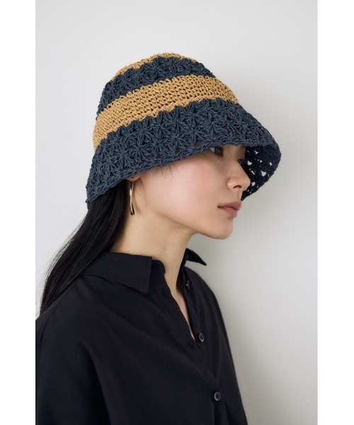 AZUL by moussy(アズールバイマウジー)の「ペーパーハット(ハット・レディース・ベージュ/ベージュ系その他・FREE)」の14枚目の写真