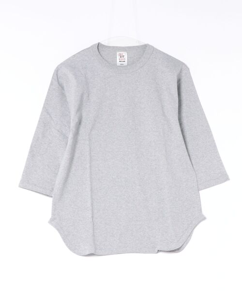 TONE SELECT WEAR（トーンセレクトウェア）の「CROSS&STITCH(クロスアンドステッチ) 6.2oz ヘヴィーウェイト 3/4スリーブ ベースボールTシャツ メンズ (OE1230)【3/4スリーブベースボール】（Tシャツ/カットソー・メンズ・アイボリー/バーガンディー/ブルー系その他/グリーン系その他/スミクロ/ブラック系その他/ブルー/グレー・MEDIUM/SMALL/X-LARGE/LARGE）」の4枚目の写真