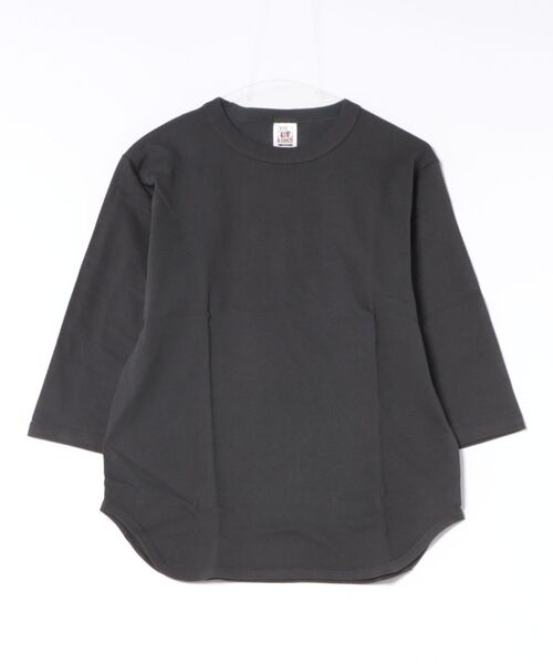 TONE SELECT WEAR（トーンセレクトウェア）の「CROSS&STITCH(クロスアンドステッチ) 6.2oz ヘヴィーウェイト 3/4スリーブ ベースボールTシャツ メンズ (OE1230)【3/4スリーブベースボール】（Tシャツ/カットソー・メンズ・アイボリー/バーガンディー/ブルー系その他/グリーン系その他/スミクロ/ブラック系その他/ブルー/グレー・MEDIUM/SMALL/X-LARGE/LARGE）」の3枚目の写真