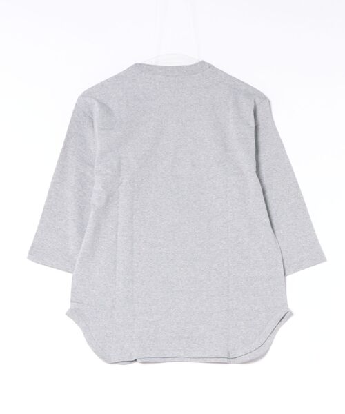 TONE SELECT WEAR（トーンセレクトウェア）の「CROSS&STITCH(クロスアンドステッチ) 6.2oz ヘヴィーウェイト 3/4スリーブ ベースボールTシャツ メンズ (OE1230)【3/4スリーブベースボール】（Tシャツ/カットソー・メンズ・アイボリー/バーガンディー/ブルー系その他/グリーン系その他/スミクロ/ブラック系その他/ブルー/グレー・MEDIUM/SMALL/X-LARGE/LARGE）」の9枚目の写真