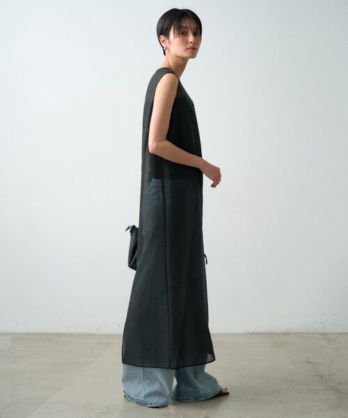 LOUNGEDRESS(ラウンジドレス)の「【JAPAN MADE】シアーノースリワンピース(ワンピース・レディース・ブラウン/ブラック・FREE)」の7枚目の写真