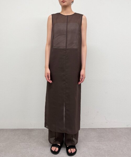 LOUNGEDRESS(ラウンジドレス)の「【JAPAN MADE】シアーノースリワンピース(ワンピース・レディース・ブラウン/ブラック・FREE)」の16枚目の写真