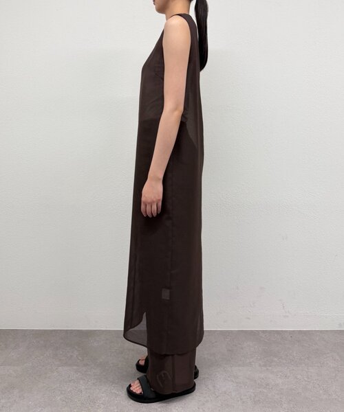 LOUNGEDRESS(ラウンジドレス)の「【JAPAN MADE】シアーノースリワンピース(ワンピース・レディース・ブラウン/ブラック・FREE)」の17枚目の写真