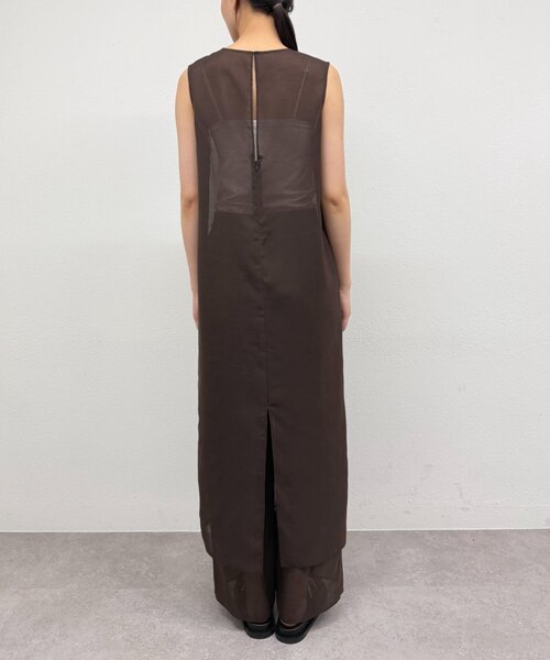 LOUNGEDRESS(ラウンジドレス)の「【JAPAN MADE】シアーノースリワンピース(ワンピース・レディース・ブラウン/ブラック・FREE)」の18枚目の写真