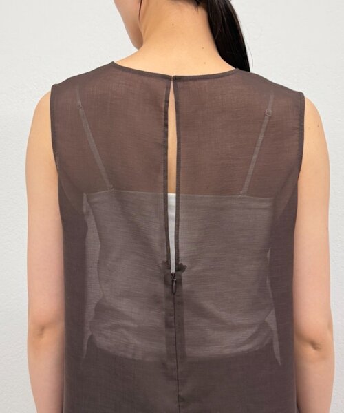 LOUNGEDRESS(ラウンジドレス)の「【JAPAN MADE】シアーノースリワンピース(ワンピース・レディース・ブラウン/ブラック・FREE)」の20枚目の写真