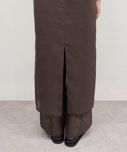 LOUNGEDRESS(ラウンジドレス)の「【JAPAN MADE】シアーノースリワンピース(ワンピース・レディース・ブラウン/ブラック・FREE)」の22枚目の写真
