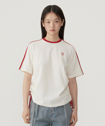 ウーマンシャーリングワッフルTシャツアイボリー
