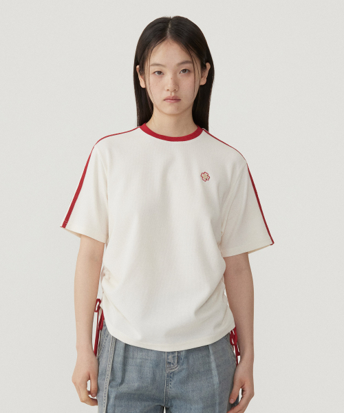 COVERNAT WOMAN(カバーナットウーマン)の「ウーマンシャーリングワッフルTシャツアイボリー(Tシャツ/カットソー・レディース・その他・WM/WS)」の1枚目の写真