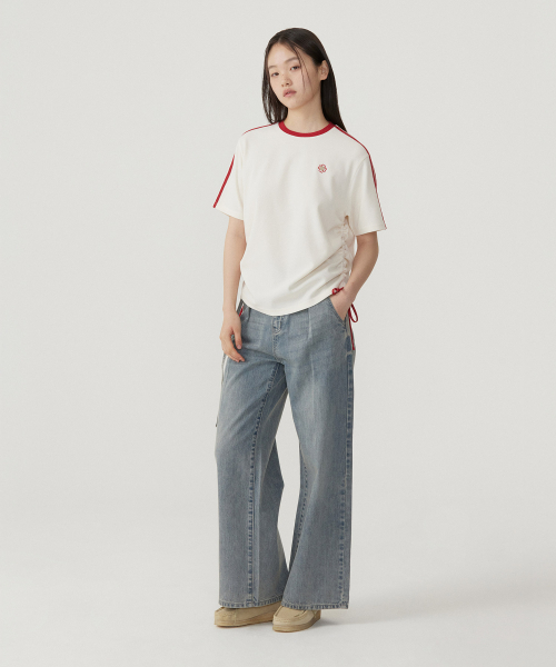 COVERNAT WOMAN(カバーナットウーマン)の「ウーマンシャーリングワッフルTシャツアイボリー(Tシャツ/カットソー・レディース・その他・WM/WS)」の5枚目の写真