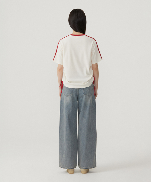 COVERNAT WOMAN(カバーナットウーマン)の「ウーマンシャーリングワッフルTシャツアイボリー(Tシャツ/カットソー・レディース・その他・WM/WS)」の6枚目の写真