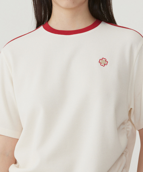 COVERNAT WOMAN(カバーナットウーマン)の「ウーマンシャーリングワッフルTシャツアイボリー(Tシャツ/カットソー・レディース・その他・WM/WS)」の7枚目の写真