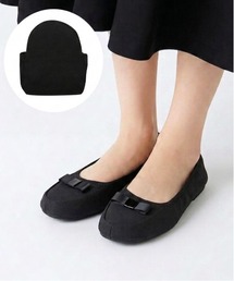 Per sist ence（パーシエンス）の「リボンデザイン携帯フラットシューズ/巾着・ポーチ付き（ルームシューズ/スリッパ）」