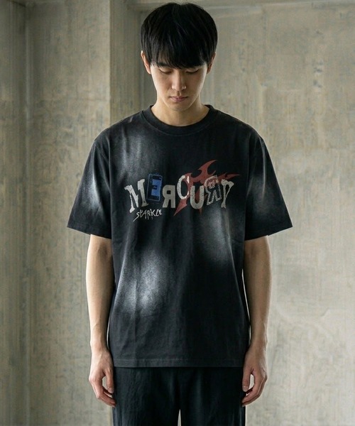 BENDER TOKYO(ベンダートウキョウ)の「ピグメント加工 ロゴプリント ショート丈 クルーネックTシャツ ユニセックス(Tシャツ/カットソー・メンズ・アイボリー/ブラック/カモフラージュ・M/L/S)」の12枚目の写真