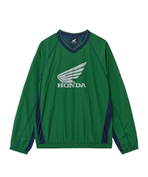 Nylon Mesh Block Long Sleeve Green