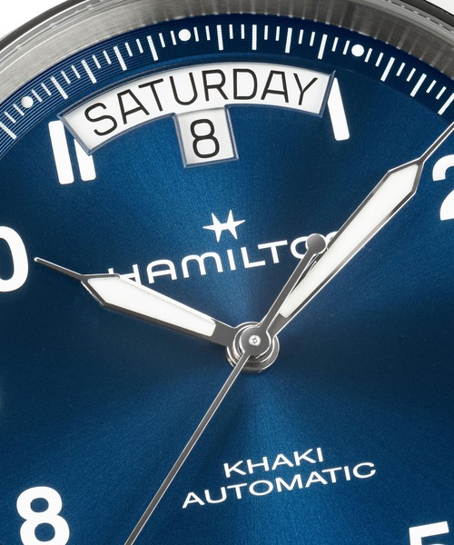 HAMILTON（ハミルトン）の「HAMILTON [ハミルトン] 腕時計 Khaki Field （カーキ フィールド） King キング 40MM ブルー×ブラウン（アナログ腕時計・メンズ・ブルー・FREE）」の7枚目の写真
