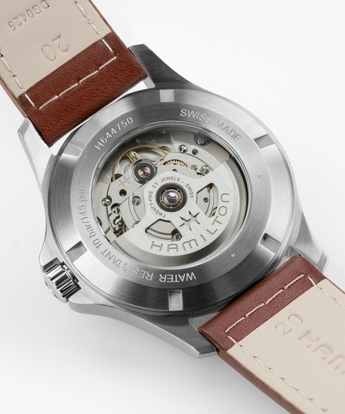 HAMILTON（ハミルトン）の「HAMILTON [ハミルトン] 腕時計 Khaki Field （カーキ フィールド） King キング 40MM ブルー×ブラウン（アナログ腕時計・メンズ・ブルー・FREE）」の2枚目の写真