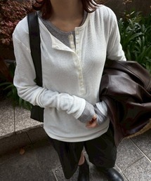 ETRE TOKYO | 【先行予約/ZOZO限定カラー】シアーワッフルヘンリーネックプルオーバー(Tシャツ/カットソー)