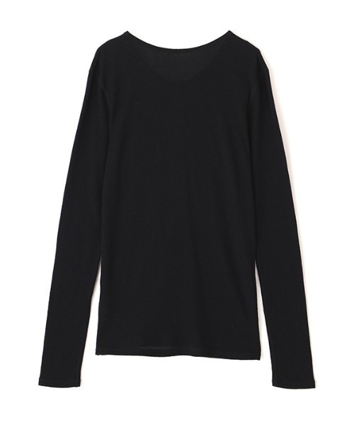ETRE TOKYO(エトレトウキョウ)の「【先行予約/ZOZO限定カラー】シアーワッフルヘンリーネックプルオーバー(Tシャツ/カットソー・レディース・アイボリー/ブラック/グレー/ホワイト/ピンク・FREE)」の9枚目の写真