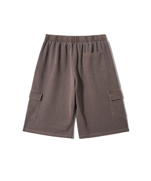 GAKKAI UNIONS(ガッカイユニオンズ)の「ワンタック8部ピグメントバミューダカーゴパンツブラウン(その他パンツ・メンズ・その他・SMALL/MEDIUM/LARGE/X-LARGE)」の3枚目の写真